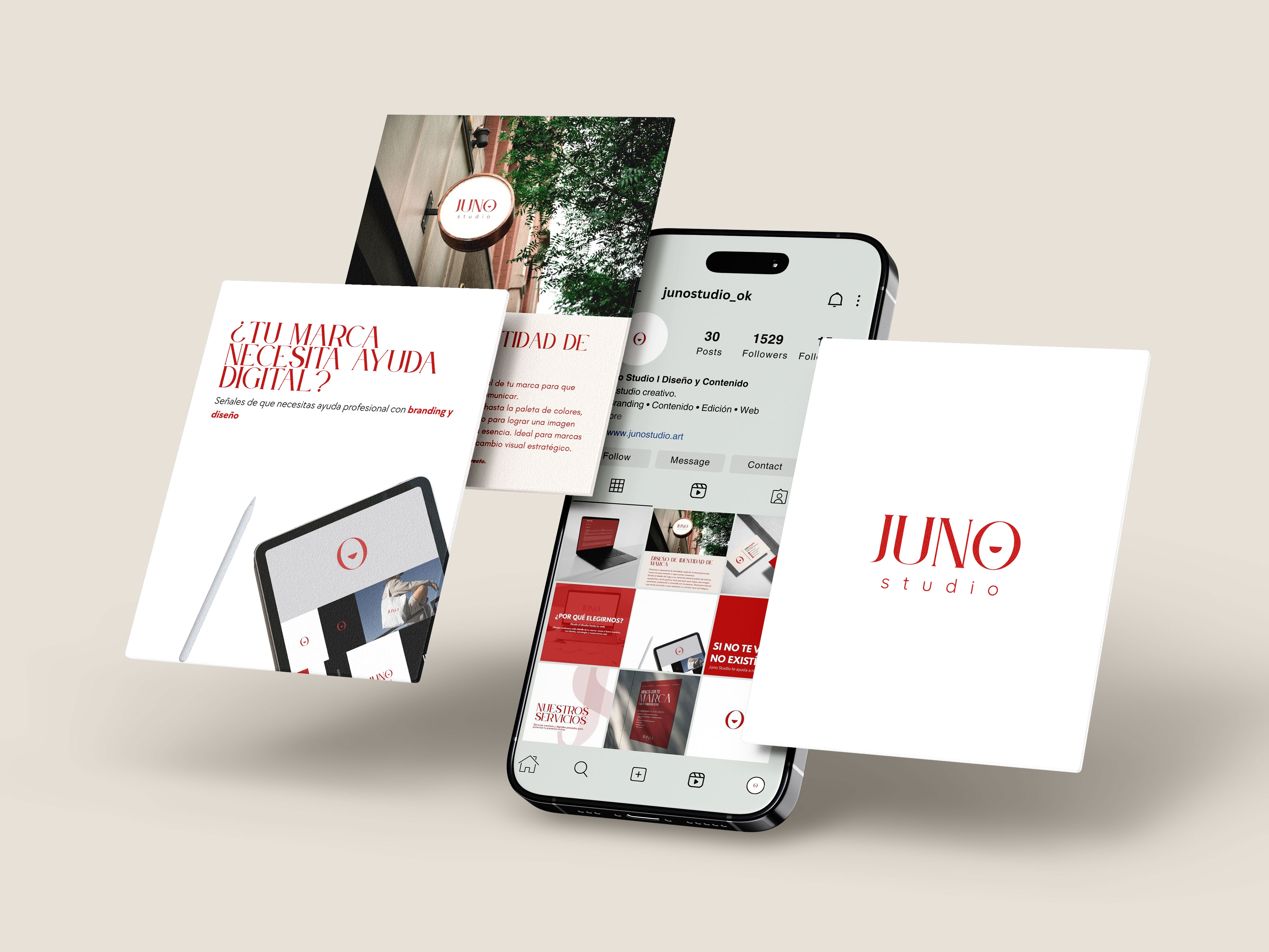 Gestión de redes sociales y marketing digital JUNO STUDIO